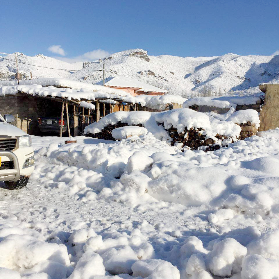 Kurdistan's 2016 bride, blanket of snow